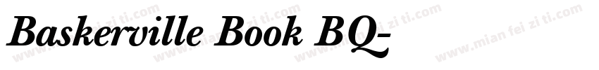 Baskerville Book BQ字体转换